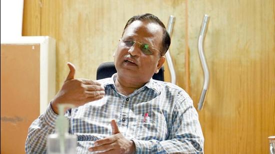 Satyendar Jain said that the government has already constructed 30 “modern extraction wells(ANI Photo) Satyendar Jain said that the government has already constructed 30 “modern extraction wells(ANI Photo)