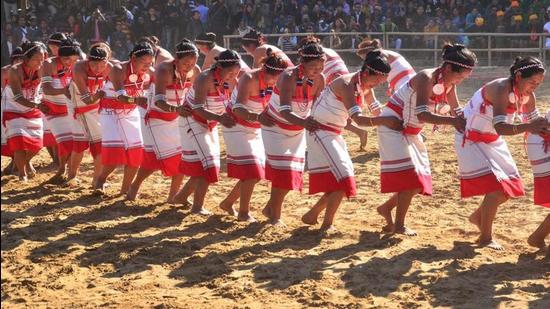 Six eastern Nagaland tribes including Konyak, Khiamniungan, Phom, Sangtam, Yimkhiung and Chang were the first to withdraw from the festival following civilian killings. (PTI Photo/File) Six eastern Nagaland tribes including Konyak, Khiamniungan, Phom, Sangtam, Yimkhiung and Chang were the first to withdraw from the festival following civilian killings. (PTI Photo/File)
