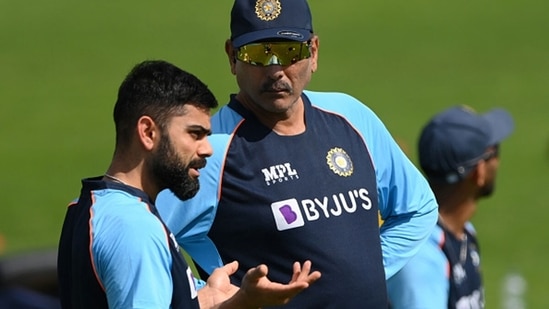 Ravi Shastri has weighed in on Virat Kohli's captaincy and his decision to step down as India's T20I skipper.&nbsp;(Getty)