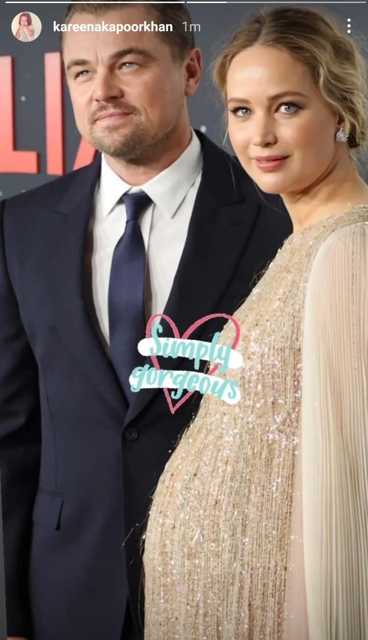 Jennifer featured alongside Leonardo DiCaprio.