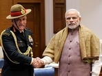 Prime Minister Narendra Modi tweeted the picture of CDS Bipin Rawat to offer condolences on his death. CDS General Bipin Rawat, his wife Madhulika Rawat, and 11 others died in the IAF chopper crash near Coonoor in Tamil Nadu. (ANI Photo) Prime Minister Narendra Modi tweeted the picture of CDS Bipin Rawat to offer condolences on his death. CDS General Bipin Rawat, his wife Madhulika Rawat, and 11 others died in the IAF chopper crash near Coonoor in Tamil Nadu. (ANI Photo)
