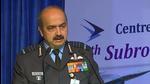 Chief of the Air Staff Air Chief Marshal VR Chaudhari addresses during the 18th Subroto Mukerjee Seminar, at Air Force Auditorium, in New Delhi on Wednesday. (ANI) Chief of the Air Staff Air Chief Marshal VR Chaudhari addresses during the 18th Subroto Mukerjee Seminar, at Air Force Auditorium, in New Delhi on Wednesday. (ANI)