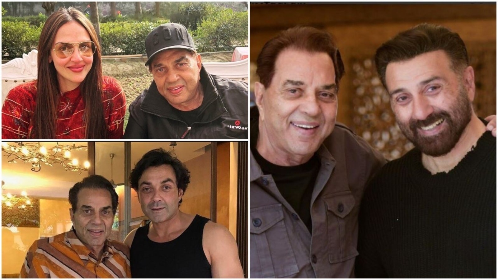 Sunny Deol, Bobby Deol post pics with dad Dharmendra to wish him on his  birthday: 'So blessed to be your son' | Bollywood - Hindustan Times