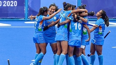 File Photo of India women's hockey team. (ANI Photo)