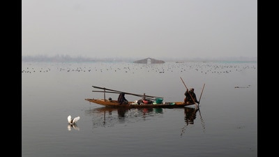 In north Kashmir, Gulmarg recorded a slight improvement in night temperature with the mercury settling at - 6 °C as against - 7 °C a night earlier.In the union territory of Ladakh, Leh recorded - 7.9 °C during the night. (Waseem Andrabi/HT) In north Kashmir, Gulmarg recorded a slight improvement in night temperature with the mercury settling at - 6 °C as against - 7 °C a night earlier.In the union territory of Ladakh, Leh recorded - 7.9 °C during the night. (Waseem Andrabi/HT)