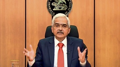 RBI governor Shaktikanta Das after RBI monetary policy review meet. RBI governor Shaktikanta Das after RBI monetary policy review meet. 