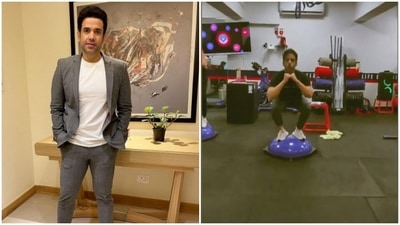Tusshar Kapoor is sweating it out at the gym. Here's how he is doing it (Instagram/@tusshark89)