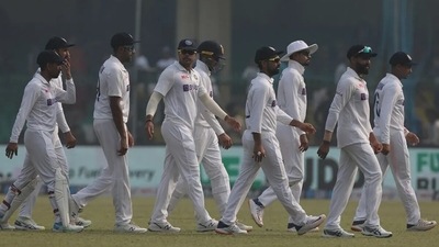 The Indian cricket team during the first Test in Kanpur.&nbsp; (BCCI)