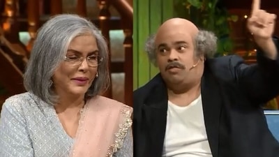 Kiku Sharda cracked a joked about Zeenat Aman's song Samundar Mein Naha Ke. Kiku Sharda cracked a joked about Zeenat Aman's song Samundar Mein Naha Ke. 