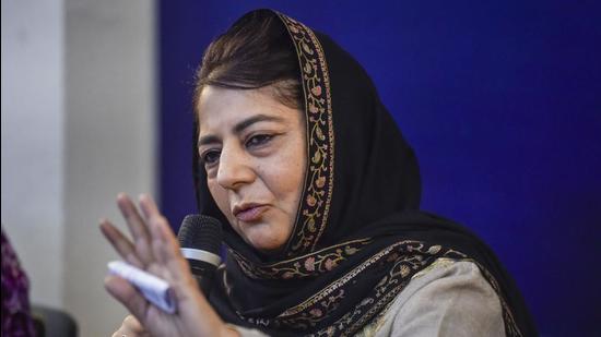Mehbooba Mufti said that the delimitation exercise in Jammu and Kashmir was being carried out with an agenda to benefit the BJP. (PTI/ File)