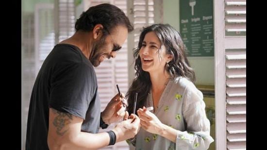 Katrina Kaif with director Rohit Shetty