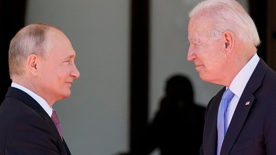 US officials said before the video conference that Biden would tell Putin that Russia and its banks could be hit with the toughest economic sanctions yet if it attacks Ukraine.(AP file photo) US officials said before the video conference that Biden would tell Putin that Russia and its banks could be hit with the toughest economic sanctions yet if it attacks Ukraine.(AP file photo)