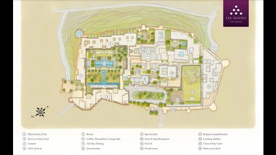 Map of the fort resort