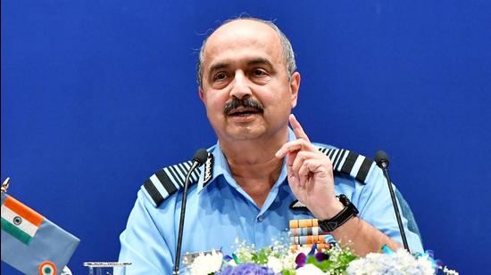 Air Chief Marshal VR Chaudhari addressed an event organised by the Centre for Air Power Studies on Wednesday. (ANI PHOTO.) Air Chief Marshal VR Chaudhari addressed an event organised by the Centre for Air Power Studies on Wednesday. (ANI PHOTO.)