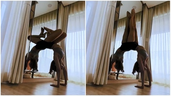 Alaya is 'inching towards a healthier' version of herself, with handstand(Instagram/@alayaf)