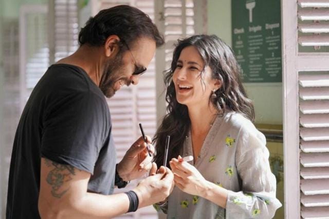 Katrina Kaif with director Rohit Shetty Katrina Kaif with director Rohit Shetty