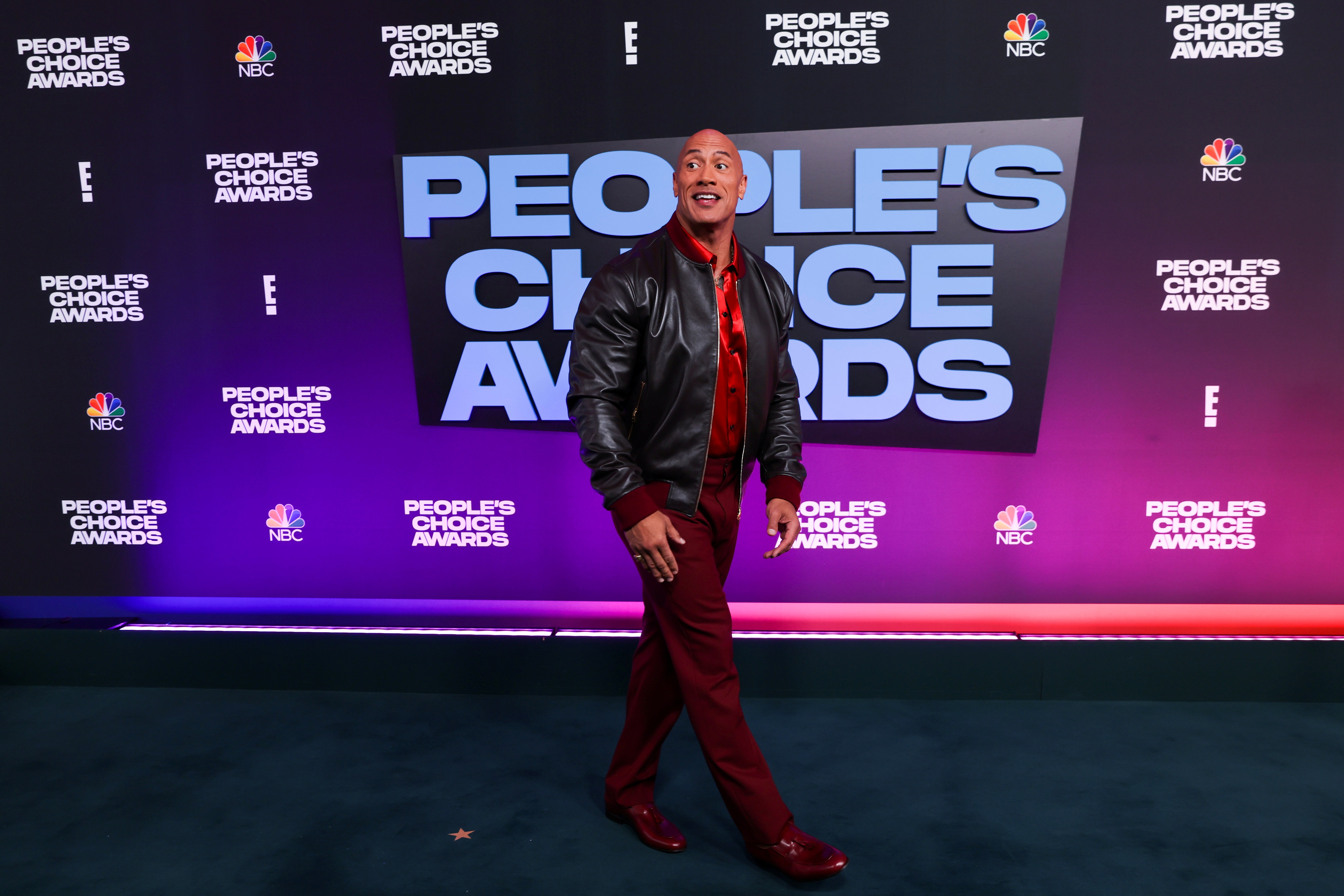 People's Champion Award recipient Dwayne Johnson arrives for the 47th ceremony of the People's Choice Awards. REUTERS/Mike Blake (REUTERS)