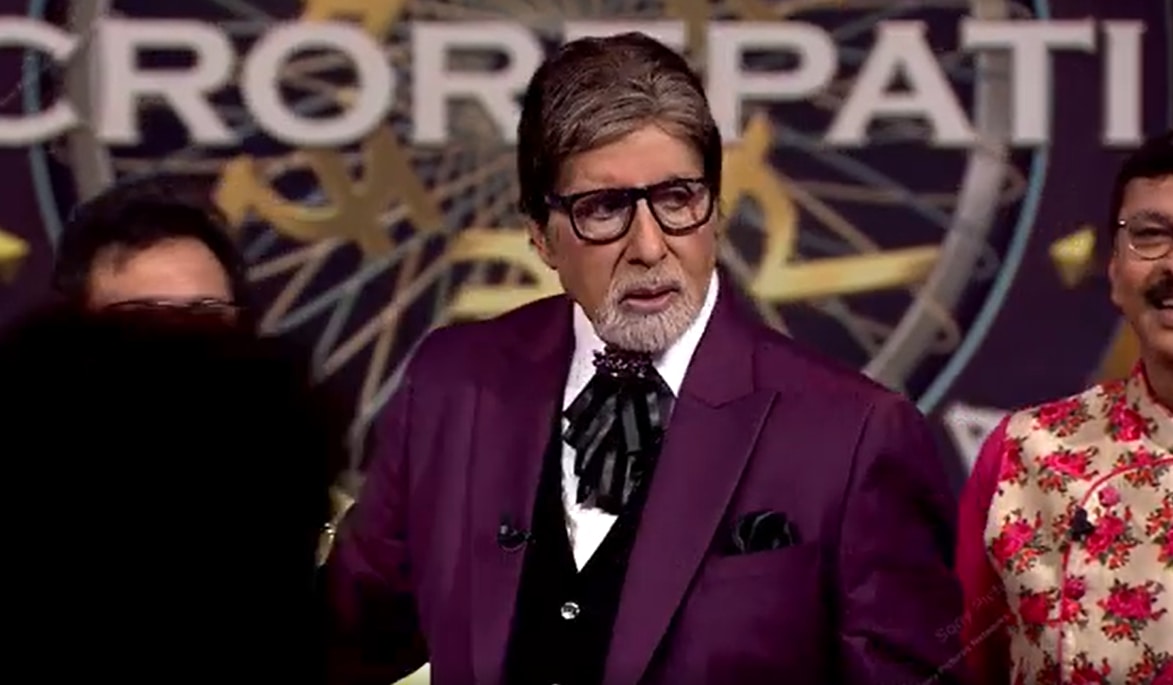 Amitabh Bachchan on KBC 13. Amitabh Bachchan on KBC 13. 