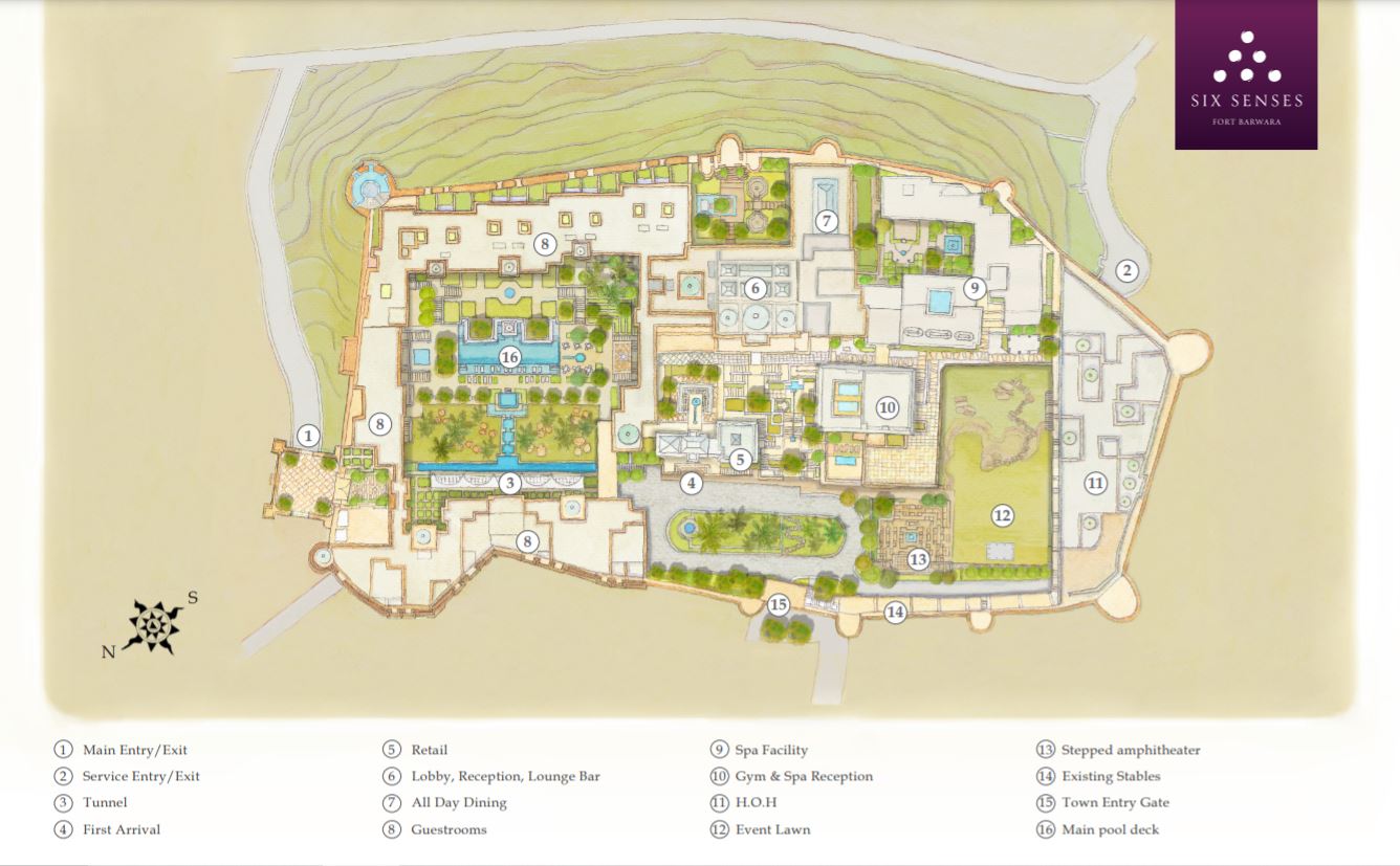 Map of the fort resort Map of the fort resort