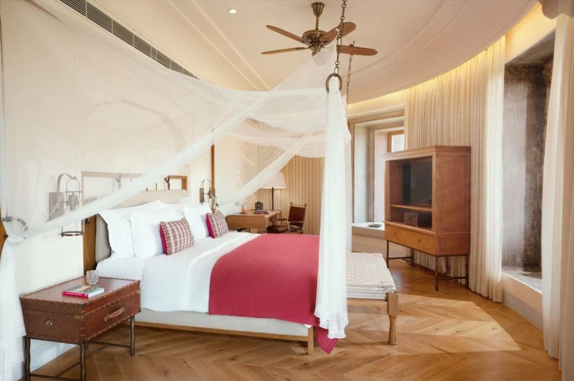 Rani Rajkumari Suite is infused with the charm of contemporary Rajasthani interiors Rani Rajkumari Suite is infused with the charm of contemporary Rajasthani interiors