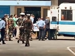 Indian Air Force’s Group Captain Varun Singh, the lone survivor of the Coonoor military chopper crash, was shifted to Command Hospital for further treatment in Bengaluru on Thursday. (ANI PHOTO) Indian Air Force’s Group Captain Varun Singh, the lone survivor of the Coonoor military chopper crash, was shifted to Command Hospital for further treatment in Bengaluru on Thursday. (ANI PHOTO)