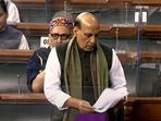 Defence minister Rajnath Singh briefing the Lok Sabha on the IAF chopper crash in Tamil Nadu that killed 13 including India's first CDS Bipin Rawat.