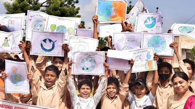 A file photo of higher secondary schoolchildren in Bikaner, Rajasthan. (ANI) A file photo of higher secondary schoolchildren in Bikaner, Rajasthan. (ANI)