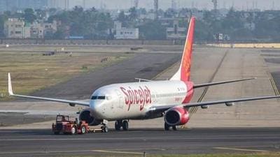 SpiceJet said its 737 Max plane, which was heading from Mumbai to Kolkata, returned to Maharashtra’s capital city due to a ‘technical issue’. (Representational image) SpiceJet said its 737 Max plane, which was heading from Mumbai to Kolkata, returned to Maharashtra’s capital city due to a ‘technical issue’. (Representational image)