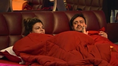 Rakhi Sawant and Ritesh on Bigg Boss 15. Rakhi Sawant and Ritesh on Bigg Boss 15. 