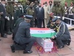 CDS Bipin Rawat final farewell at the Brar crematorium in Delhi Cantonment. (ANI Twitter) CDS Bipin Rawat final farewell at the Brar crematorium in Delhi Cantonment. (ANI Twitter)