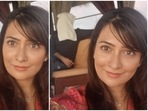 Radhika Pandit with Yash on their wedding anniversary. Radhika Pandit with Yash on their wedding anniversary.