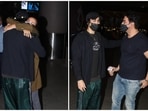 Malaika Arora and Arbaaz Khan at the Mumbai airport with their son Arhaan. Malaika Arora and Arbaaz Khan at the Mumbai airport with their son Arhaan.