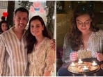Dia Mirza celebrated her 40th birthday with husband Vaibhav Rekhi. Dia Mirza celebrated her 40th birthday with husband Vaibhav Rekhi.