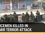 2 POLICEMEN KILLED IN KASHMIR TERROR ATTACK