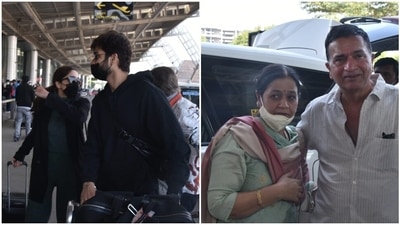 Sunny Kaushal and Sharvari Wagh; Sham Kaushal and Veena Kaushal. Sunny Kaushal and Sharvari Wagh; Sham Kaushal and Veena Kaushal.