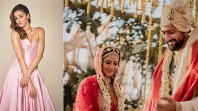 Ananya Panday shares her pictures on Vicky Katrina's wedding day with a quirky caption. (Instagram)