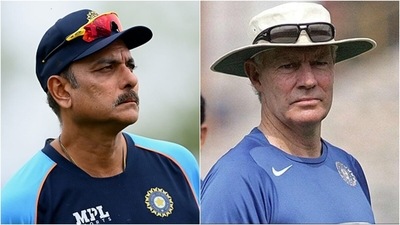 Ravi Shastri (L) and Greg Chappell (AP/Getty) Ravi Shastri (L) and Greg Chappell (AP/Getty)