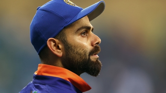 Virat Kohli during the ICC Men's T20 World Cup match between India and Namibia, at Dubai International Stadium in Dubai on Monday.(ANI)