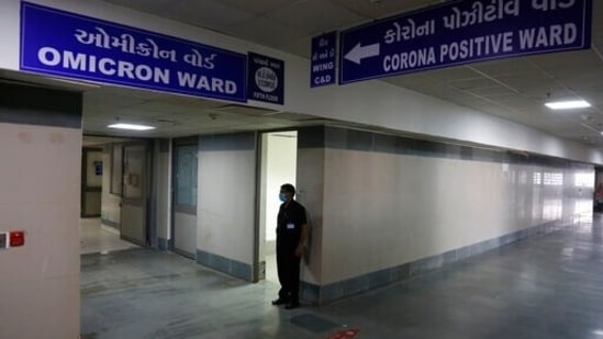 A special Omicron ward at Civil Hospital in Ahmedabad.&nbsp;