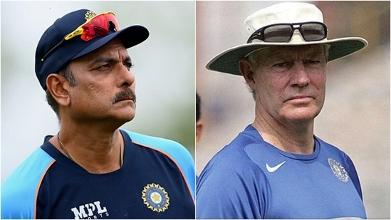 Ravi Shastri (L) and Greg Chappell(AP/Getty)