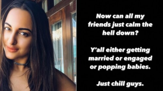 Sonakshi Sinha on her friends getting married.(Instagram)
