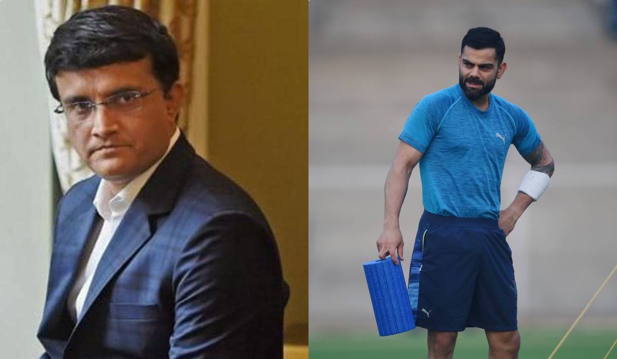 Sourav Ganguly and Virat Kohli