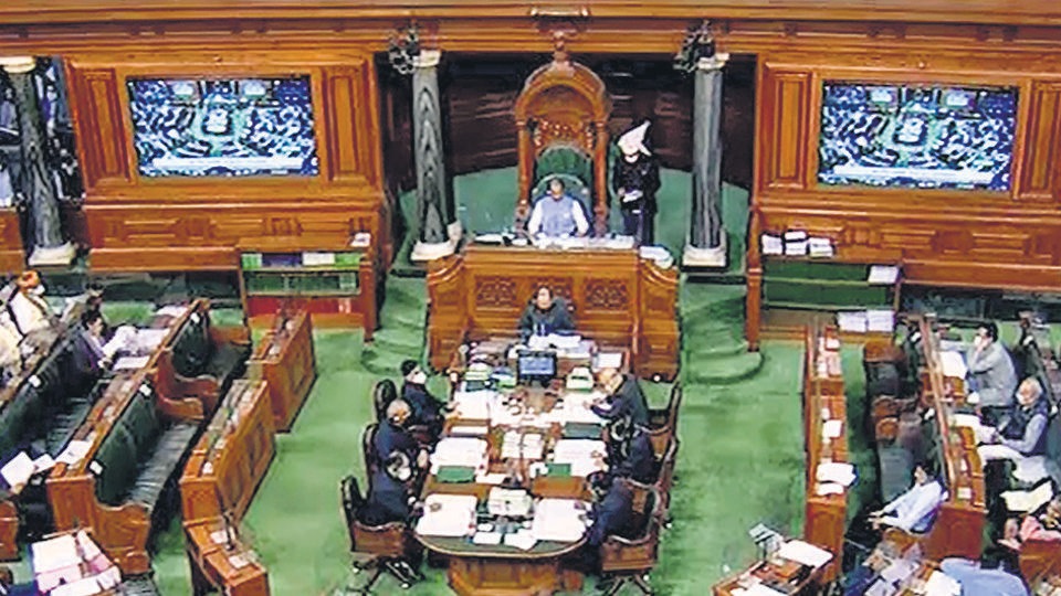 File image of a session underway in the Lok Sabha, Parliament. (PTI)