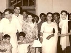 Boney Kapoor shared a throwback picture featuring his father Surinder Kapoor, Raj Kapoor, Krishna Raj Kapoor and Nirmal Kapoor.(Instagram)