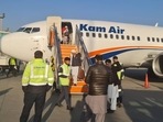 The first consignment of medical aid from India reaches Kabul on Saturday. (ANI Twitter) The first consignment of medical aid from India reaches Kabul on Saturday. (ANI Twitter)