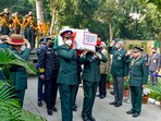 General Bipin Rawat was cremated with full military honours in Delhi, on Friday (PTI)