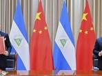 Laureano Ortega Murillo, son of and advisor to Nicaraguan President Daniel Ortega (left) and Chinese vice foreign minister Ma Zhaoxu sign a communique on the resumption of diplomatic relations between the two countries in northern China’s Tianjin Municipality on Friday. (AP) Laureano Ortega Murillo, son of and advisor to Nicaraguan President Daniel Ortega (left) and Chinese vice foreign minister Ma Zhaoxu sign a communique on the resumption of diplomatic relations between the two countries in northern China’s Tianjin Municipality on Friday. (AP)