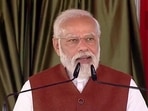 Prime Minister Narendra Modi in Balrampur, Uttar Pradesh.