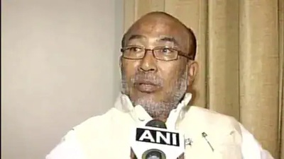 Manipur chief minister N Biren Singh. (ANI) (HT_PRINT)