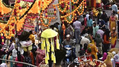In sum, in the January-September period, the size of India’s economy was ₹108.5 lakh crore in 2019, ₹98.3 lakh crore in 2020, and is ₹107.1 lakh crore in 2021 (Vipin Kumar /HT PHOTO) In sum, in the January-September period, the size of India’s economy was ₹108.5 lakh crore in 2019, ₹98.3 lakh crore in 2020, and is ₹107.1 lakh crore in 2021 (Vipin Kumar /HT PHOTO)